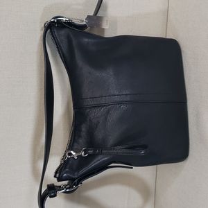 Coach Black Leather Hobo Bag